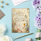 Invitations En Acrylique Mariage Fleur sauvage Boho Fall (Insitu (Mariage))