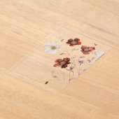Invitations En Acrylique Mariage Fleur sauvage d'automne (Poser)