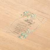 Invitations En Acrylique Mariage Floral (Poser)