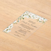 Invitations En Acrylique Mariage floral (Poser)