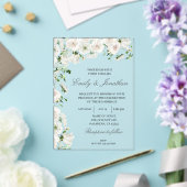 Invitations En Acrylique Mariage floral (Insitu (Mariage))