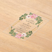 Invitations En Acrylique Mariage Floral Boho (Poser)