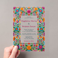 Mariage Floral Broderie Colorée Fiesta Mexicaine