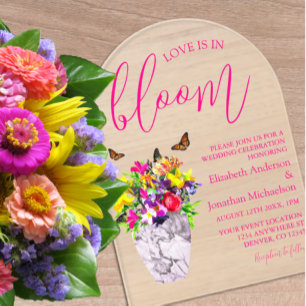 Invitations En Acrylique Mariage Floral Love In Bloom