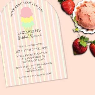 Invitations En Acrylique Mariage Glace Crème Glacée