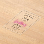 Invitations En Acrylique Mariage inspiré par la signature Neon (Poser)