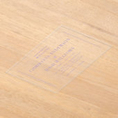 Invitations En Acrylique Mariage Lavender simple (Poser)