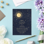 Invitations En Acrylique Mariage Lune de Minuit Céleste (Insitu (Mariage))