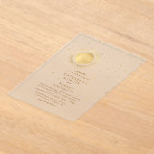 Invitations En Acrylique Mariage Lune Minuit Céleste (Poser)