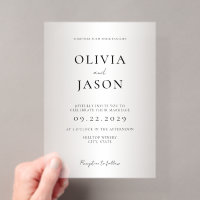 Mariage minimaliste givré moderne