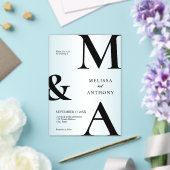 Invitations En Acrylique Mariage minimaliste moderne (Insitu (Mariage))