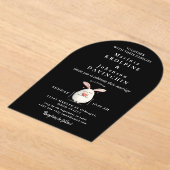 Invitations En Acrylique Mariage Moderne Calligraphie Acrylique Invitations (Poser)