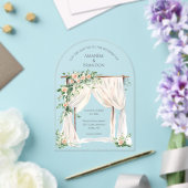 Invitations En Acrylique Mariage moderne et élégant (Insitu (Mariage))