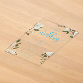 Invitations En Acrylique Mariage Moderne Magnolia (Poser)
