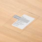 Invitations En Acrylique Mariage Moderne Noir & Blanc (Poser)