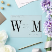 Invitations En Acrylique Mariage Monogramme minimaliste moderne (Insitu (Mariage))