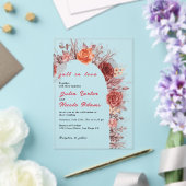 Invitations En Acrylique Mariage Motif classique complexe de géométrie vint (Insitu (Mariage))