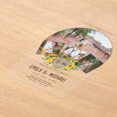 Invitations En Acrylique MARIAGE photo en acrylique BUDGET (Poser)