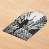 Invitations En Acrylique Mariage photo moderne minimal (Poser)