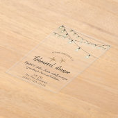 Invitations En Acrylique Mariage plage, Lights Rehearsal Seashell Diner (Poser)