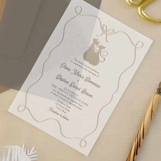 Invitations En Acrylique Mariage romantique unique