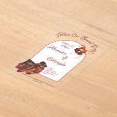 Invitations En Acrylique Mariage Rose de la paix (Poser)