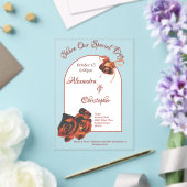 Invitations En Acrylique Mariage Rose de la paix (Insitu (Mariage))