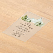 Invitations En Acrylique Mariage Rustic Pine Mountains (Poser)