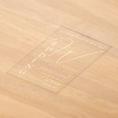Invitations En Acrylique Mariage Shailene Blanc (Poser)