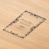 Invitations En Acrylique mariage simple classique moderne douche de mariage (Poser)