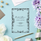 Invitations En Acrylique mariage simple classique moderne douche de mariage (Insitu (Mariage))
