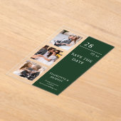 Invitations En Acrylique Mariage Simple Enregistrer La Photo Date (Poser)