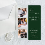 Invitations En Acrylique Mariage Simple Enregistrer La Photo Date<br><div class="desc">Mariage simple Enregistrer la date Photo Photo Mariage Acrylique Invitations comprend trois de vos photos préférées avec le texte "Enregistrer la date" dans élégante typographie de script moderne. Simple,  moderne et élégant pour la célébration de votre mariage. Conçu par ©2024 Evco Studio www.zazzle.com/store/evcostudioo</div>