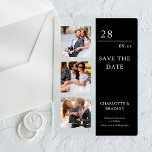 Invitations En Acrylique Mariage Simple Enregistrer La Photo Date<br><div class="desc">Mariage simple Enregistrer la date Photo Photo Mariage Acrylique Invitations comprend trois de vos photos préférées avec le texte "Enregistrer la date" dans élégante typographie de script moderne. Simple,  moderne et élégant pour la célébration de votre mariage. Conçu par ©2024 Evco Studio www.zazzle.com/store/evcostudioo</div>