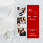 Invitations En Acrylique Mariage Simple Enregistrer La Photo Date<br><div class="desc">Mariage simple Enregistrer la date Photo Photo Mariage Acrylique Invitations comprend trois de vos photos préférées avec le texte "Enregistrer la date" dans élégante typographie de script moderne. Simple,  moderne et élégant pour la célébration de votre mariage. Conçu par ©2024 Evco Studio www.zazzle.com/store/evcostudioo</div>