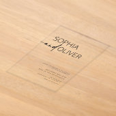 Invitations En Acrylique Mariage Simple Moderne (Poser)