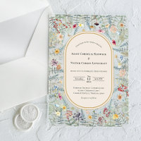Mariage Vintage Fleur de Fougère Beige