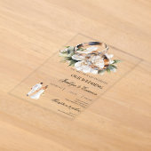 Invitations En Acrylique Mariés (Poser)