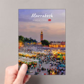 Invitations En Acrylique Marrakech, Maroc - Place Jemaa el Fnaa (In situ (ordinateur de poche))