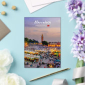 Invitations En Acrylique Marrakech, Maroc - Place Jemaa el Fnaa (Insitu (Mariage))