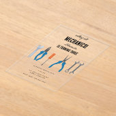 Invitations En Acrylique Mécanique automobile Outils de l'automobile Garçon (Poser)