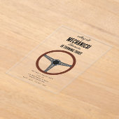 Invitations En Acrylique Mécanique automobile Outils de l'automobile Garçon (Poser)