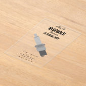 Invitations En Acrylique Mécanique automobile Outils de l'automobile Garçon (Poser)