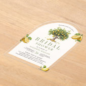 Invitations En Acrylique Mediterranean Lemon Tree Arch Bridal Shower (Poser)