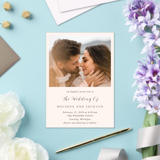 Invitations En Acrylique Melinda Mariage moderne (Insitu (Mariage))