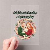 Invitations En Acrylique Memorial gift custom pet illustration (In situ (ordinateur de poche))