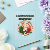 Invitations En Acrylique Memorial gift custom pet illustration (Insitu (Mariage))