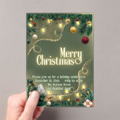 Invitations En Acrylique Merry Christmas  (In situ (ordinateur de poche))