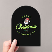 Invitations En Acrylique Merry Christmas and Happy New Year (In situ (ordinateur de poche))