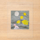 Invitations En Acrylique Midnight Kitty Adventure_Invitation Card (Recto)